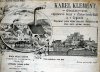 Telegramy Karel Klement   vápencové lomy v Žichovicích